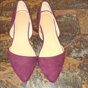 Burgundy sz 7 flats